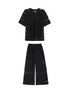 Mesh Diamond Pattern Tops & Pants Co-ord
